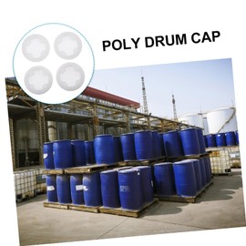 VILLCASE 4pcs Bung Cap, 2.4'' Well Sealed Coarse Thread Poly Buttress Drum Bung, Plastic Barrel Drum Bung Cap Oil Drum Lid for Gallon Chemical Bottle Bucket