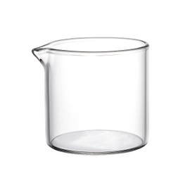 JIEJE 2 Pack Creamer Pitcher, Small Glass Pitcher, Glass Creamer Container, 4 Ounces