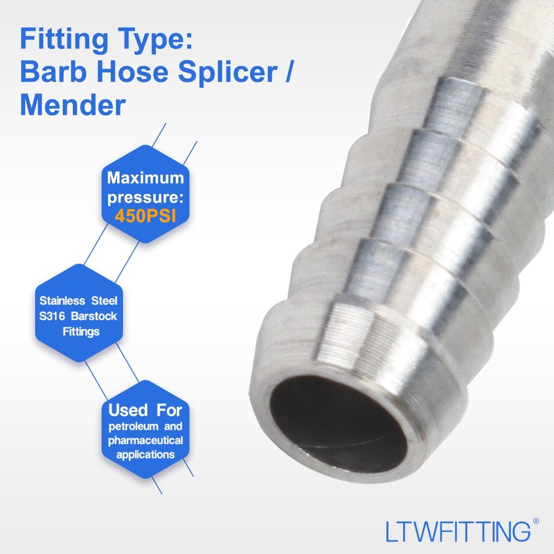 LTWFITTING Bamboo Shoot Joint Hose Connector Hose Inner Diameter 0.4