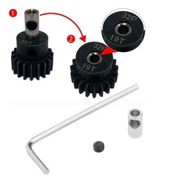 Create idea 6 Sets Sprocket Accessories for RC Car Models Pinion Reducer Sleeve Adapter 3.175 mm to 5 mm Engine Axle Conversion Sleeve Compatible with RC Motor