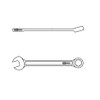 KS Tools 519.0653 CHROMEplus Combination spanner, extra long, 13mm