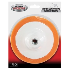 Rust-Oleum Automotive Polishing Foam Pad, Orange, 6 Inch