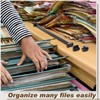 24 Pcs Hanging File Rail and Clip Set 16 Aluminum