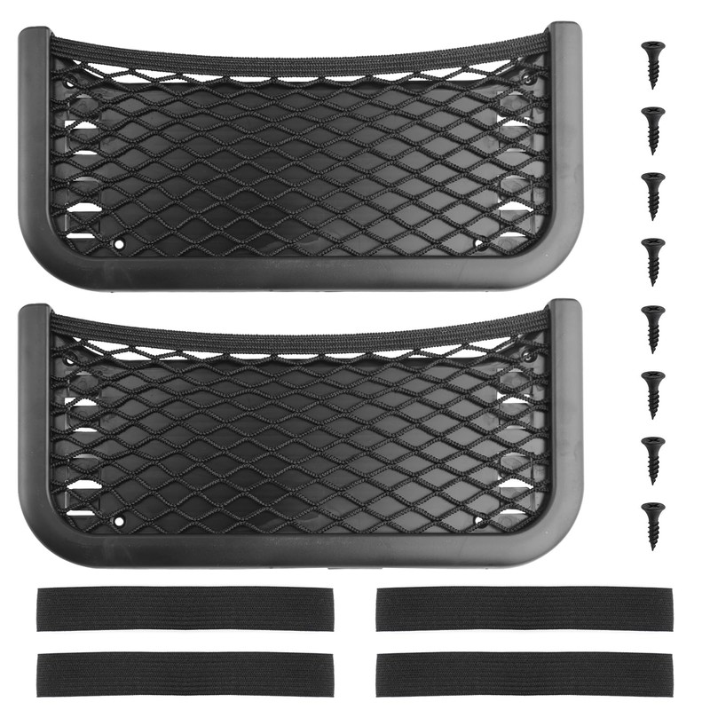 2 Pcs Storage Nets Bag for Campervans Elastic Mesh Car