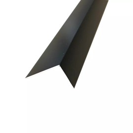 Mr Metal Aluminum 1" x 1.5" Aluminum Angle Black 92" Long - 1/16" Thick - Cargo Trailer, Home