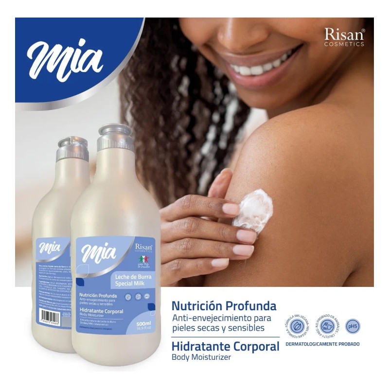 Risan Crema Líquida Leche De Burra 500 Ml Característico