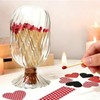 Helix Shaped Glass Match Cloche with Striker (Matches Not Included)