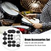 Cymbal Replacement Accessories, 21-Piece Drum Felt Accessories, Drum Felt Pad,