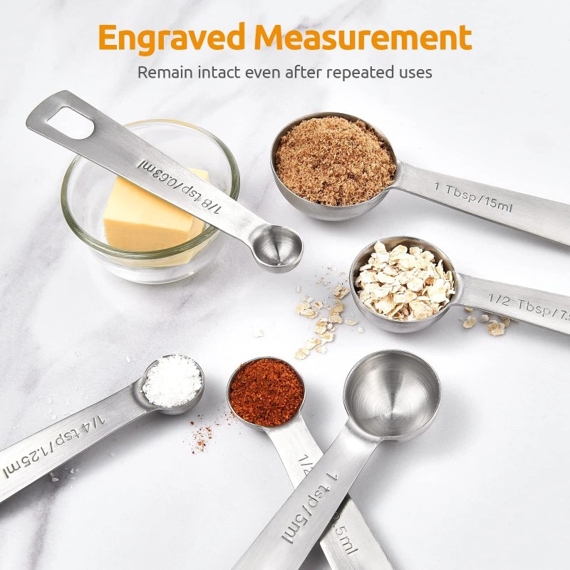 U-Taste Measuring Spoons: U-Taste 18/8 Stainless Steel Set of 7