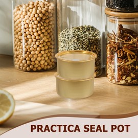 JECOMPRIS 10 Pcs Self-Seal Tin Can with Lid: 180ml Aluminum Empty Tin Cans Small Tin Cans Bulk for Storing Tea Coffee Pet Food