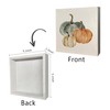 KEUSPI Fall Pumpkin Desk Decor,Farmhouse Pumpkin Fall Harvest Wood Sign
