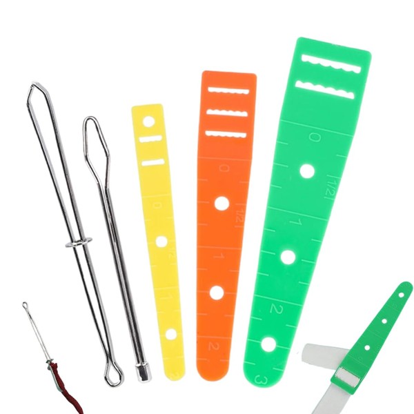 EORPAVU Needle Threader, 3-Piece Plastic Threader and 2 Piece Open