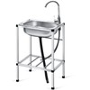 Tandefio Freestanding Outdoor Kitchen Utility Sink Set Stainless Steel Single