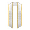 Endea Graduation Plain Honor Stole With Trim Color & Angled