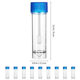 ULTECHNOVO Stool Cup Plastic Cup, 25-30ml Urine Sample / Specimen Bottle / Pot / Urine Sample Bottle with Screw Top Stool Container Test with Spoon Lid for Safe Pee, Stool