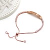 Tobestu Rose Gold Plated Cross Tennis Bracelet - Faith Over