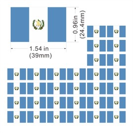 Womaha 30 Temporary Guatemalan Flag Tattoos Fans Face Tattoo Stickers for Adults Kids Group Activity Props