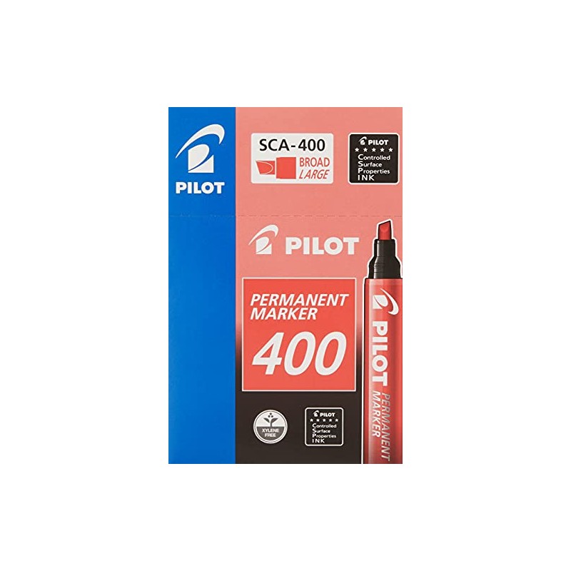 Pilot sca-400-r – Pack of 12 Permanent Markers Conical Tip,