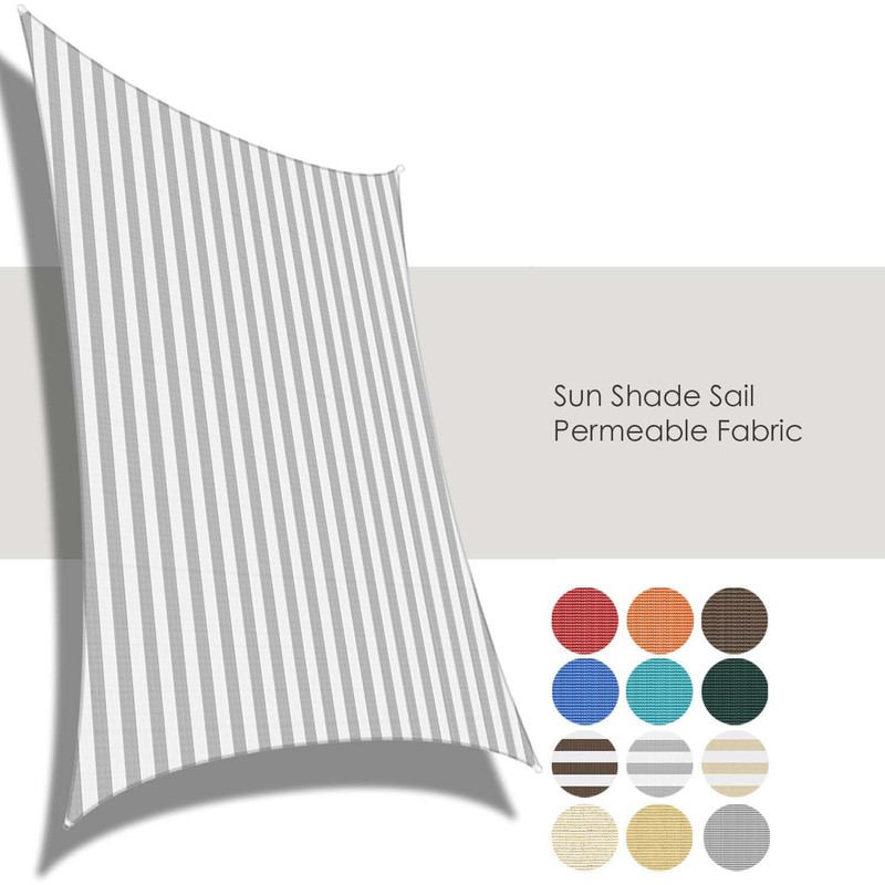 ECOOPTS 13'x16' HDPE Sun Shade Sail Rectangle Canopy Shades for