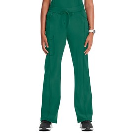 Infinity Cherokee Drawstring Pant for Women Straight Leg with 360 Stretch, Wrinkle-Resistant & 4 Pockets 1123A, M, Hunter Green