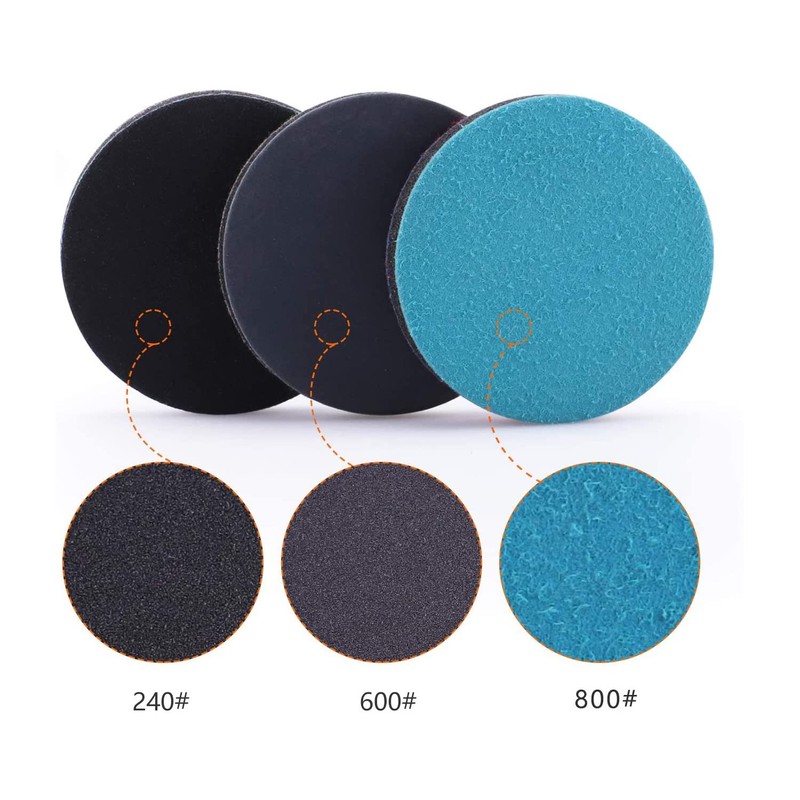 ZFE 5Inch Glass polishing Pads, 10Pcs Wool Felt Disc Glass