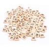Wooden Scrabble Tiles, 100pcs Scrabble Tiles Letters Alphabet Wooden Pieces