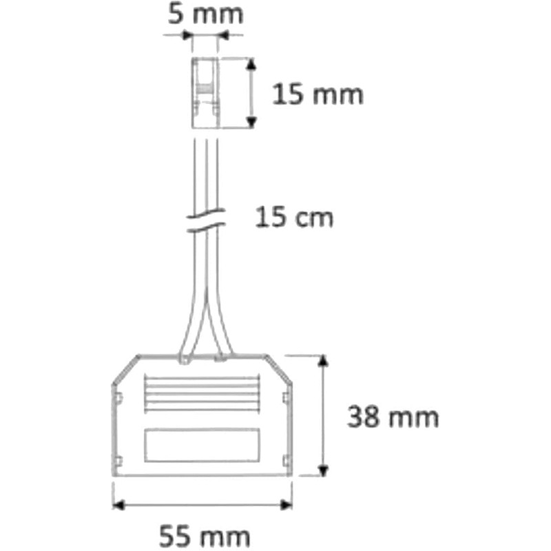12 V Mini-Amp, 6-Way Distributor, 0.15 m Plug