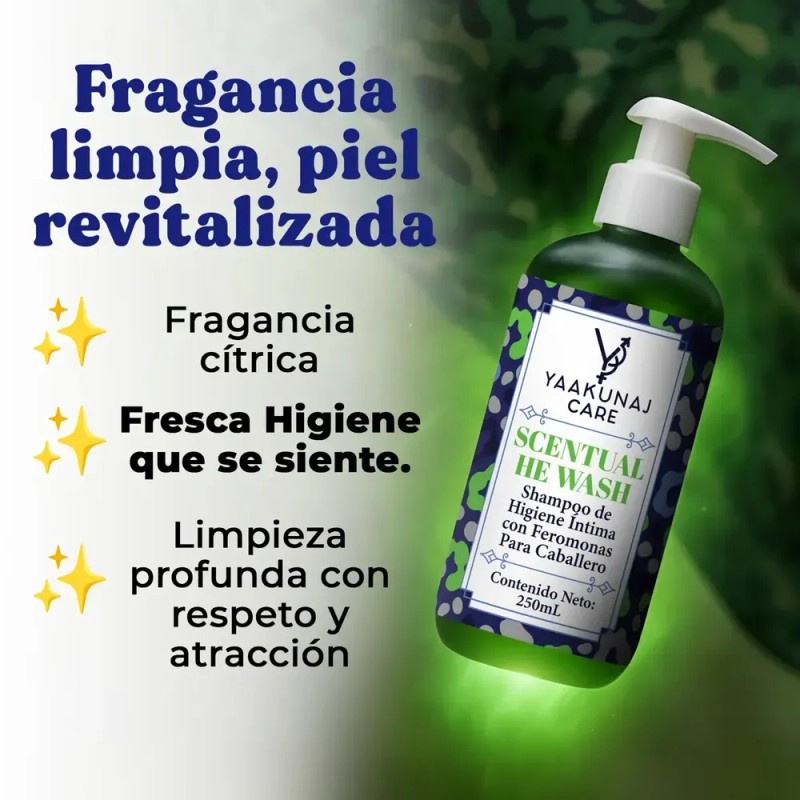 Shampoo Íntimo - Para Hombre - Con Feromonas - Hidratante