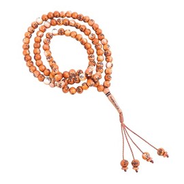 JILANI HANDICRAFT Tasbih - 99 abalorio de preocupación Misbaha con nombres de Allah y Mahoma grabados, rosario islámico para regalo de Dhikr, Namaz, Ramadán y Eid