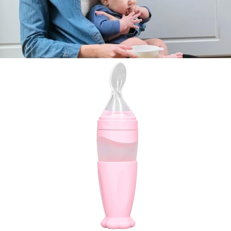 Feeding Bottle Spoon Easy Use Filtration Multipurpose Good Sealing Safety