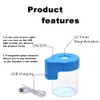 Oweto Led Transparent Glass Seal Storage Jar, Light-Up Magnifying Glass