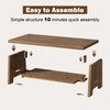 WINWY Farmhouse Wood Coffee Table - 43.4" Rectangle Coffee Table
