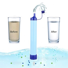 Personal Outdoor Water Filter Straw Outdoor Portable Filtration Emergency Survival Gear Water Solutions Tactical Gear for Hiking Camping Accessories Travel Hunting Fishing Outing Backpacking