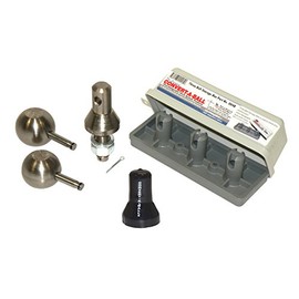 Convert-A-Ball Long Shank 2-Ball Set - 1 7/8 and 2 inch Balls with Stem Cover and Storage Case