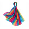 Amazleer Women's Chiffon Scarf, Rainbow Design, Long, Colourful, Soft, Thin
