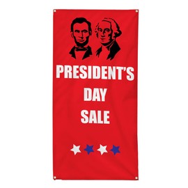 Vertical Vinyl Banner Multiple Sizes Presidents Day Deal Business Outdoor Weatherproof Industrial Yard Signs 4 Grommets 40x16Inches