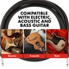 Fender シールドケーブル Professional Series Instrument Cable, Straight-Angle, 10', Black
