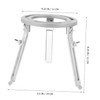 Zerodeko Adjustable Tripod Stand for Laboratory Burner Versatile Chemical Teaching