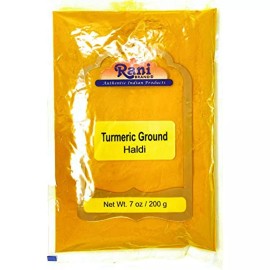 Rani Turmeric (Haldi) Root Powder Spice, (High Curcumin Content) 7oz (200g)