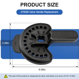 270028 Swimming Pool Pump Valve Handles for Pentair Valve Handle Replacement, 2-Way and 3-Way Diverter Pool/Spa