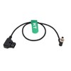 D-tap Locking DC Right Angle Power Supply Cable for Zaxcom