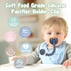 TYRY.HU Silicone Pacifier Holder Clip with One Piece Beads for