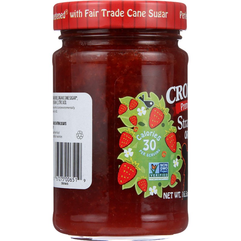 Crofter's Organic Premium Spread Strawberry, 16.5 Oz Jar