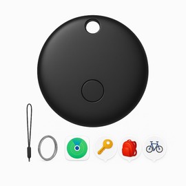 Tracker Tags-1 Pack, Smart Trackers, Item Locator Tags Works with Android Find My | iOS | Replaceable Battery | Water-Resistant | Item Finder for Key, Luggage, Backpack