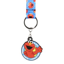 Sesame Street Elmo Wristlet Strap Lanyard for Keys | Hand and Wrist Lanyard ID Badge Holder Keychain for Men Women