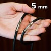 Fly Style Rubber Necklace or Bracelet, Rubber Band Black Collar,
