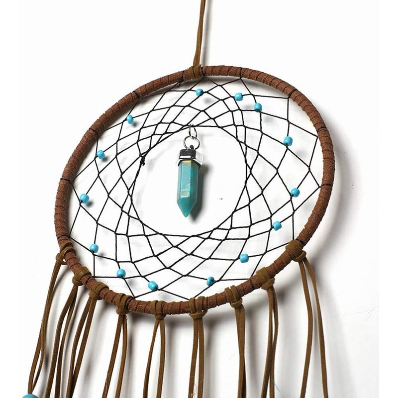 Dream Catcher Handmade Turquoise Dreamcatcher with Feathers Wall Hanging Decorations