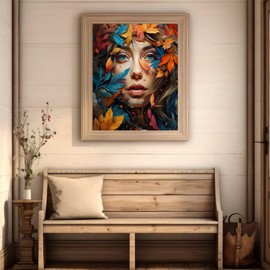 VNUIEHG Paint by Number for Adults Beginner Beauty, Number Painting for Adults Canvas Woman Paint by Numbers Kits, Acrylic Painting Kit for Home Wall Decor 40x50cm/16x20 Inch