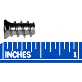 Euro Screws 11.5mm x 6.3mm (for 5mm Hole) Varianta Style Pozidrive/Phillips Flat Head Nickel Finish (100 Pack)