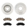 PHILTOP Front Brake Pads and Rotors kit Fit for Mazda